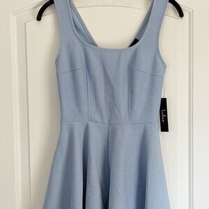 Lulu Blue Skater Style Dress  Size S